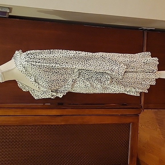 MAJE | Rosana Ruffled Animal Print Mini Wrap Dress in size 1 or Small - Picture 5 of 15